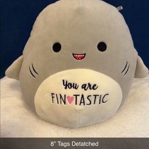 8” V-Day Gordon the shark squishmallow